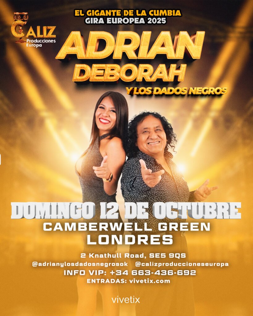 Cartel oficial del concierto en Londres